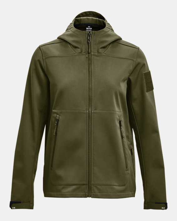 Women's UA Tactical Softshell Jacket, Green, pdpMainDesktop image number 6